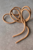 Шнурки круглые цвет кэмел (наконечники металл), длина 140 см толщина 0,9 см ШКК/140/59623