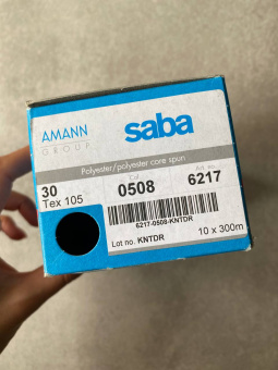 Нитки №30 AMANN group Saba цвет красно-кирпичный (полиэстер, намотка 300 м) арт 30/0508 по цене 280 руб./штука