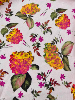Лён костюмно-плательный  Emanuel Ungaro (цвет основы розовый), ширина 140 см ЛИР/140/3412 по цене 2 397 руб./метр