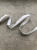 Тесьма киперная белая с монилью (металл цвет серебро), ширина 1 см ТКБ/10/77310 по цене 295 руб./метр