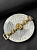 Пришивной элемент металл цвет желтое золото, размер 1,8*8,5 см (под тесьму 1,1 см) ПКЗ/18/61696 guc