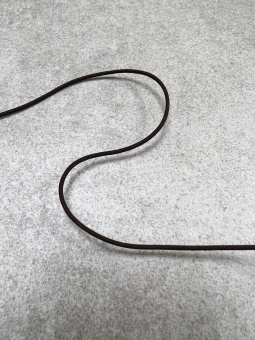 Шнур темно-коричневый 1,5 мм, сток Jil Sander ШИК/15/42215 по цене 37 руб./метр