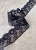Кружево черное с волнистым краем, рисунок цветы (полиэстер), ширина 3,8 см Крч38/0107/12 по цене 69 руб./метр