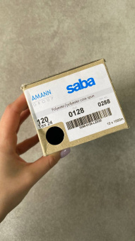 Нитки №120 AMANN group Saba, цвет винный (полиэстер, намотка 1000 м) арт 120/0128 по цене 260 руб./штука