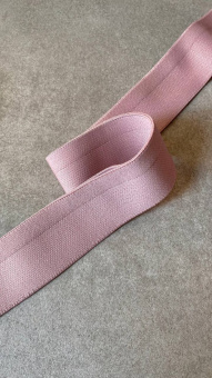 Резинка розовая с двойным краем (комфортная), ширина 4 см РКР/4/56533 по цене 287 руб./метр