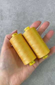 Нитки №120 Gutermann Mara цвет солнечно-желтый (полиэстер, намотка 1000 м) арт 120/415 по цене 260 руб./штука