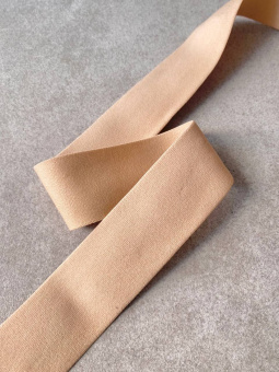 Резинка песочного цвета (неплотная, мягкая), ширина 3,5 см Италия РИП/35/60299 по цене 190 руб./метр