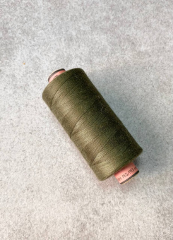 Нитки №120 AMANN group Saba оттенок зеленый хаки (полиэстер, намотка 1000 м) арт 120/0730 по цене 260 руб./штука