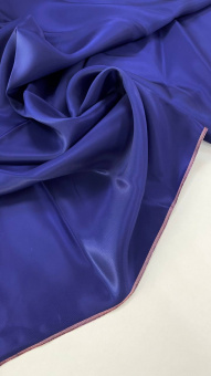 Подкладочная ткань синяя (вискоза 100%), ширина 140 см Италия ПИС/140/56149 по цене 647 руб./метр