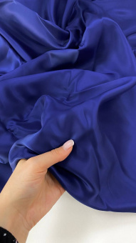 Подкладочная ткань синяя (вискоза 100%), ширина 140 см Италия ПИС/140/56149 по цене 647 руб./метр