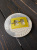 Пряжка перламутровая желтая (пластик), размер 3,2*4,5 см Италия ПИЖ/45/56191 по цене 79 руб./штука