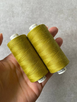 Нитки №120 Gutermann цвет оливково-жёлтый (полиэстер, намотка 1000 м) арт 120/286 по цене 260 руб./штука