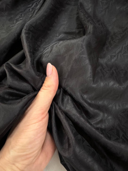 Подкладочная ткань цвет черный (вискоза 100%), ширина 140 см Италия ПИЧ/140/56128 по цене 895 руб./метр