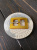 Пряжка перламутровая темно-желтая (пластик), размер 3,2*4,5 см Италия ПИЖ/45/56192 по цене 79 руб./штука