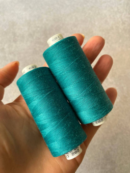 Нитки №120 Gutermann оттенок Bondi Blue (бирюзово-зелёный), полиэстер, намотка 1000 м арт 120/189 по цене 260 руб./штука