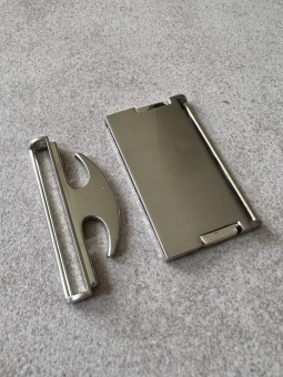 Пряжка-автомат (металл цвет серебро), размер 4,3*5,4 см (под пояс 5 см)Италия ПИС/50/22829 по цене 379 руб./штука